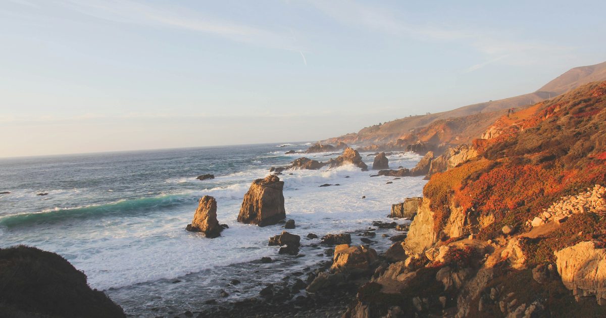 The rocky coast of Big Sur, California